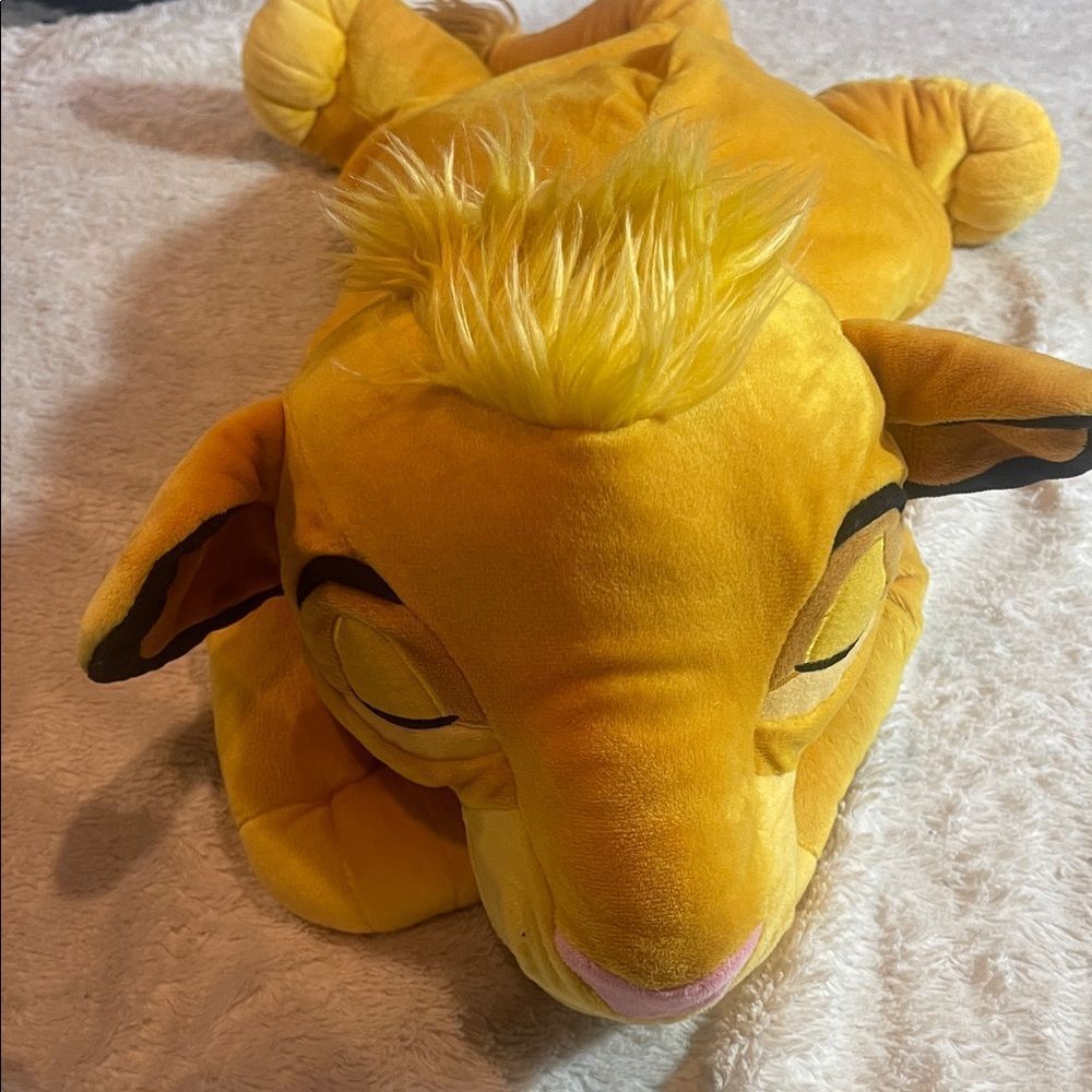 Disney lion King sleeping Simba large plush